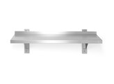 Verstelbare enkele wandplank met 2 beugels  HENDI  1000x300x H 600mm