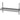 Verstelbare enkele wandplank met 2 beugels  HENDI  1400x300x H 600mm