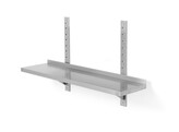 Verstelbare enkele wandplank met 2 beugels  HENDI  1400x300x H 600mm