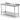 Table murale avec etagere   vissee  profondeur 600 mm  HENDI  Profi Line  1000x600x H 850mm