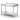 Table murale avec etagere   vissee  profondeur 600 mm  HENDI  Profi Line  1200x600x H 850mm