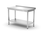 Wandtafel met plank   geschroefd  diepte 600 mm  HENDI  Profi Line  1200x600x H 850mm