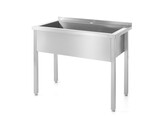 Table avec evier simple   soudee  HENDI  Profi Line  800x600x H 850mm