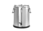Conteneur isotherme portable   avec robinet  HENDI  Profi Line  10L  Argent   330x H 220mm
