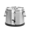 Conteneur isotherme portable   avec robinet  HENDI  Profi Line  25L  Argent   330x H 430mm