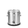 Conteneur isotherme portable   avec robinet  HENDI  Profi Line  25L  Argent   330x H 430mm