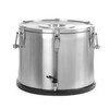 Geisoleerde draagbare container   met kraan  HENDI  Profi Line  50L  Zilver   480x H 380mm
