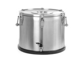 Geisoleerde draagbare container   met kraan  HENDI  Profi Line  50L  Zilver   480x H 380mm