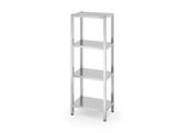 Opbergrek met 4 volledige planken   geschroefd  HENDI  Kitchen Line  600x400x H 1800mm