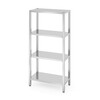 Rack de stockage avec 4 etageres pleines   visse  HENDI  Kitchen Line  800x400x H 1800mm