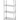 Opbergrek met 4 volledige planken   geschroefd  HENDI  Kitchen Line  800x400x H 1800mm