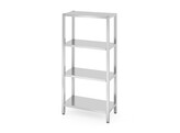 Rack de stockage avec 4 etageres pleines   visse  HENDI  Kitchen Line  800x400x H 1800mm