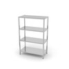 Rack de stockage avec 4 etageres pleines   visse  HENDI  Kitchen Line  1000x400x H 1800mm