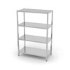 Rack de stockage avec 4 etageres pleines   visse  HENDI  Kitchen Line  1000x500x H 1800mm