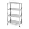 Rack de stockage avec 4 etageres pleines   visse  HENDI  Kitchen Line  1000x600x H 1800mm