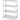 Opbergrek met 4 volledige planken   geschroefd  HENDI  Kitchen Line  1200x600x H 1800mm