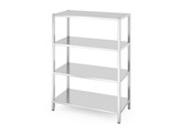 Rack de stockage avec 4 etageres pleines   visse  HENDI  Kitchen Line  1200x600x H 1800mm