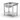 Table d evier avec etagere   vissee  profondeur 600 mm  HENDI  Profi Line  Cote gauche  800x600x H 850mm