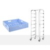 Afwaskorven trolley - 7x 500x500 mm  HENDI  615x560x H 1710mm