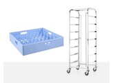 Afwaskorven trolley - 7x 500x500 mm  HENDI  615x560x H 1710mm