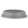 Couvercle avec ouverture pour poubelle ronde  AmerBox  s installe sur 691038  Gris clair   570x H 135mm