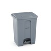 Poubelle a pedale  AmerBox  68L  Gris clair  490x410x H 660mm