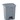 Poubelle a pedale  AmerBox  68L  Gris clair  490x410x H 660mm