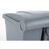 Poubelle a pedale  AmerBox  68L  Gris clair  490x410x H 660mm