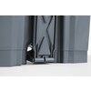 Poubelle a pedale  AmerBox  68L  Gris clair  490x410x H 660mm
