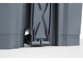 Poubelle a pedale  AmerBox  68L  Gris clair  490x410x H 660mm