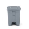 Poubelle a pedale  AmerBox  68L  Gris clair  490x410x H 660mm