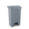 Poubelle a pedale  AmerBox  68L  Gris clair  490x410x H 660mm