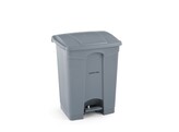 Poubelle a pedale  AmerBox  68L  Gris clair  490x410x H 660mm