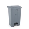 Poubelle a pedale  AmerBox  87L  Gris clair  500x410x H 815mm
