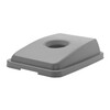 Deksel met opening voor 60L rechthoekige container  HENDI  Lichtgrijs  660x470x H 30mm
