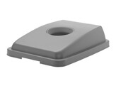 Deksel met opening voor 60L rechthoekige container  HENDI  Lichtgrijs  660x470x H 30mm