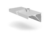 Hotte aspirante murale  inclinee  HENDI  Profi Line  sans eclairage  1000x700x H 450mm