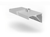 Hotte aspirante murale  inclinee  HENDI  Profi Line  avec eclairage LED  1200x700x H 450mm