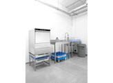 Vaatwasser 50x50 - elektronische bediening  HENDI  Kitchen Line  400V/6600W  570x600x H 830mm