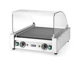 Glazen cover voor worstenroller grill  HENDI  Voor worstenroller grill 7  268506   470x325x H 240mm