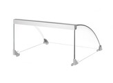 Couvercle en verre pour grill roulant pour saucisses  HENDI  Pour grill roulant pour saucisses 9  268605   470x401x H 250mm
