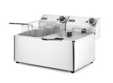 Friteuse Kitchen Line - 2x 8L  HENDI  Kitchen Line  16L  230V/7000W  542x430x H 351mm