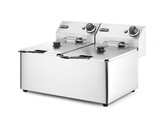 Friteuse Kitchen Line - 2x 8L  HENDI  Kitchen Line  16L  230V/7000W  542x430x H 351mm