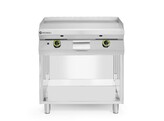 Plaque de cuisson a gaz  lisse  un meuble ferme 3 cotes  HENDI  Kitchen Line  10kW  800x700x H 900mm