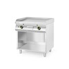 Plaque de cuisson a gaz  lisse  un meuble ferme 3 cotes  HENDI  Kitchen Line  10kW  800x700x H 900mm