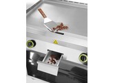 Plaque de cuisson a gaz  lisse  un meuble ferme 3 cotes  HENDI  Kitchen Line  10kW  800x700x H 900mm