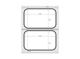 Traysealer matrix  HENDI  2x container 178x113 mm