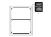 Traysealer matrix  HENDI  2x container 178x113 mm