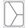 Traysealer matrix  HENDI  Driedelige container 227x178 mm