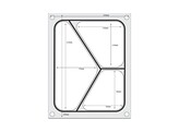 Traysealer matrix  HENDI  Driedelige container 227x178 mm